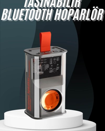 Taşınabilir Rgb Ledli Bluetooth Hoparlör Sd Kart Girişli Kablosuz