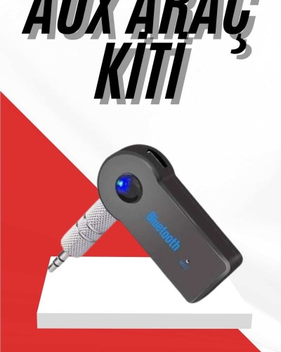 Tüm Cihazlara Uyumlu Bluetooth Aux Araç Kiti Siyah