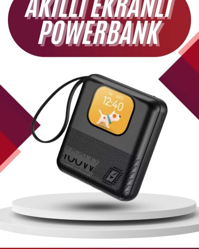 Akıllı Powerbank 10.000 MAH 4 Çıkışlı Taşınabilir Dijital Göstergeli