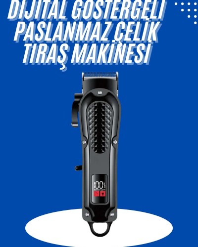 Profesyonel Saç Kesme Aleti Dijital Saç Sakal Tıraş Makinesi Uzun Ömürlü