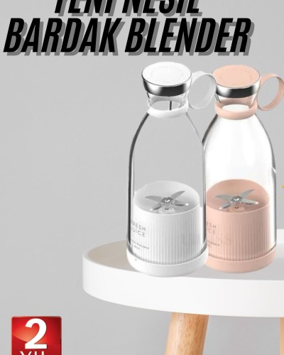 Taşınabilir Kablosuz Şarjlı Kişisel Smoothie El Blender Mini Meyve Sıkacağı