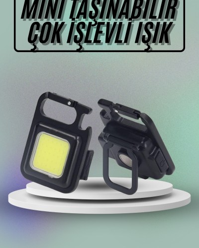 Mıknatıslı Parlak Led Işık 3 Fonksiyonlu Şarj edilebilir Ledli Mini Taşınabilir