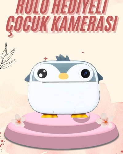 Dijital HD Video Kamera Çocuk Fotoğraf Makinesi  Anlık Termal Rulo