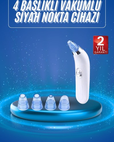 Vakumlu Siyah Nokta Ve Yüz Temizleme Cihazı 4 Başlıklı