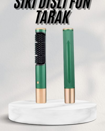 Düzleştirici Fırça Saç Düzleştirici Arada Fön Tarak Taşınabilir