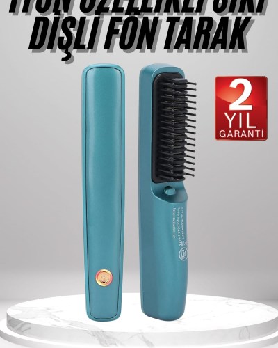 Şarjlı Saç Düzleştirici Tarak İyon Özellikli Sıkı Dişli Elektriklenme Karşıtı