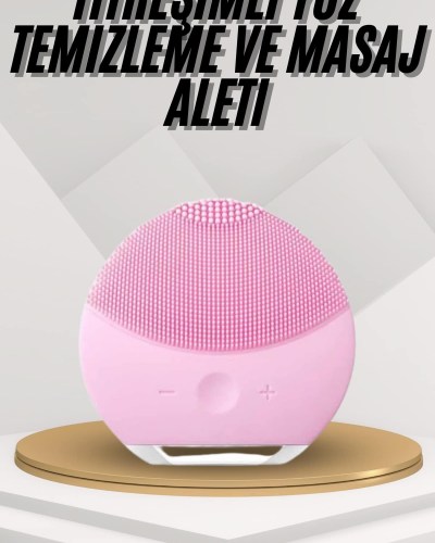 Hassas Ciltlere Özel Titreşimli Yüz Temizleme ve Masaj Aleti
