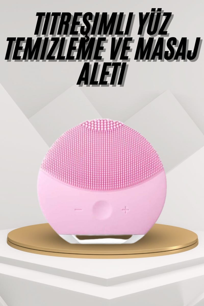 Hassas Ciltlere Özel Titreşimli Yüz Temizleme ve Masaj Aleti