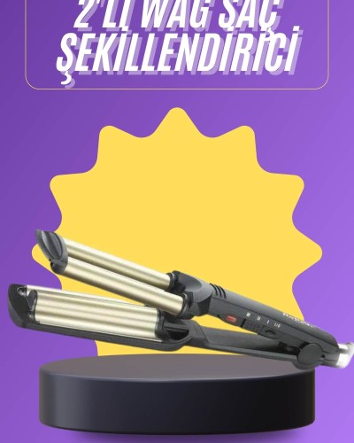 Profesyonel Seramik Kaplama Saç Şekillendirici Wag Maşa Isı Ayarlı