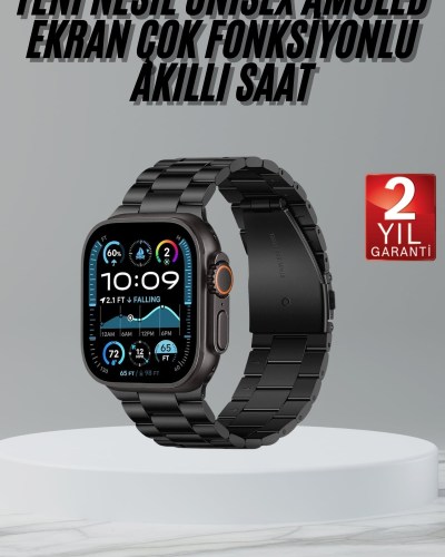 Ultra 3 Kordonlu Amoled Ekran Akıllı Saat Çok Fonksiyonlu Uyku ve Sağlık Takibi