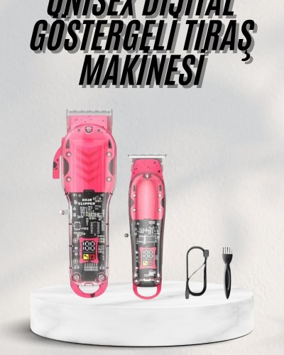 Renkli Profesyonel Tıraş Makinesi USB Şarjlı Saç Kesme Makinesi