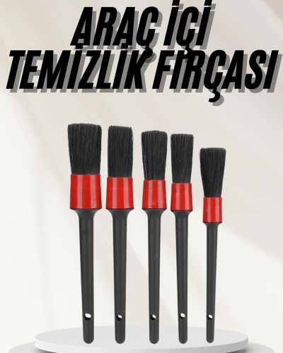 Araç İçi Led Aksesuar 5 Farklı Detaylı Araba Temizlik Fırçası Oto Temizleme Fırçası