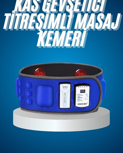 Titreşimli Kas Gevşetici Masaj Kemeri Zayıflama Aleti Bel Bölge Sırt Masaj Aleti