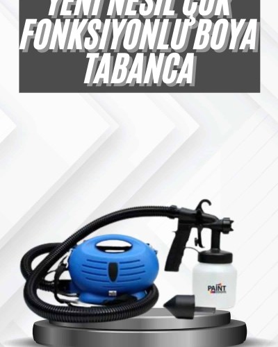 Taşınabilir Elektrikli Boya Tabancası Profesyonel Motor Yapısı Omuz Askılı Hazneli