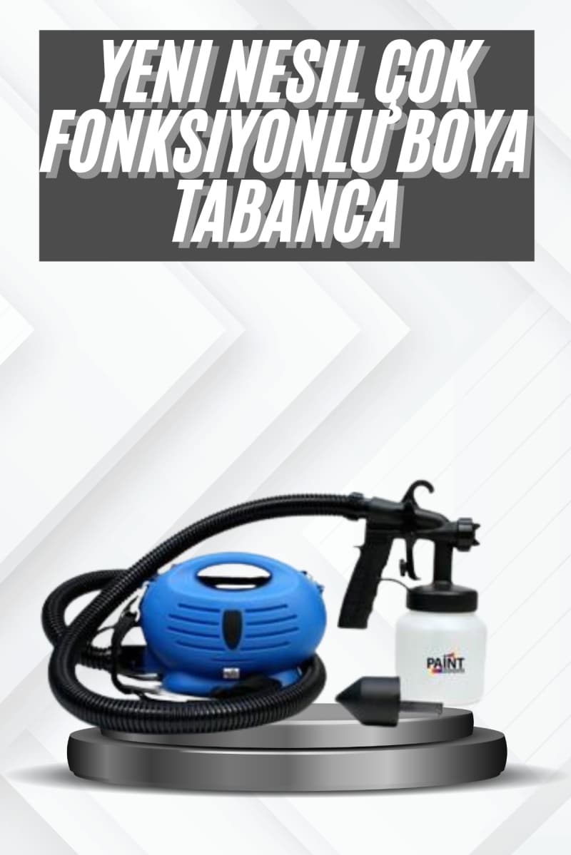 Taşınabilir Elektrikli Boya Tabancası Profesyonel Motor Yapısı Omuz Askılı Hazneli