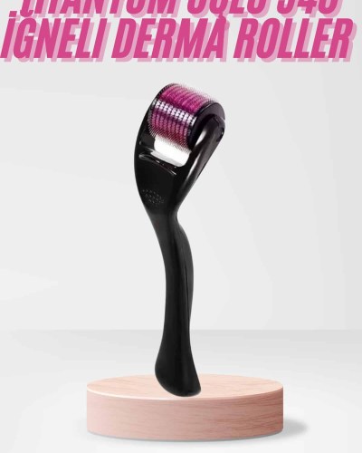 540 Iğneli Derma Roller 1Mm Titanyum Uçlu Saç Kaş Serum Kullanımına Uygun