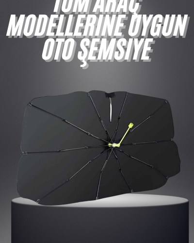 Yeni Nesil Tüm Araç Modellerine Uygun Oto Şemsiye Katlanabilir UV Işınlarına Karşı
