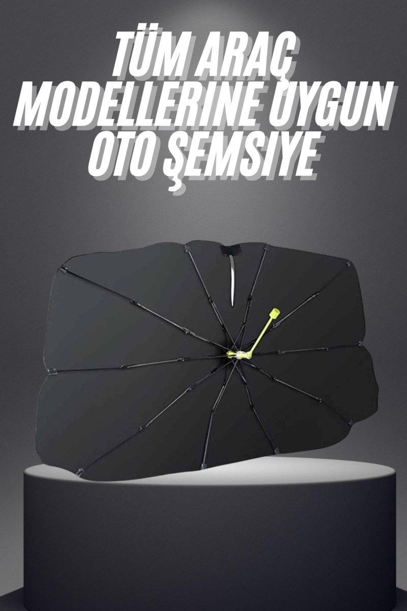 Yeni Nesil Tüm Araç Modellerine Uygun Oto Şemsiye Katlanabilir UV Işınlarına Karşı