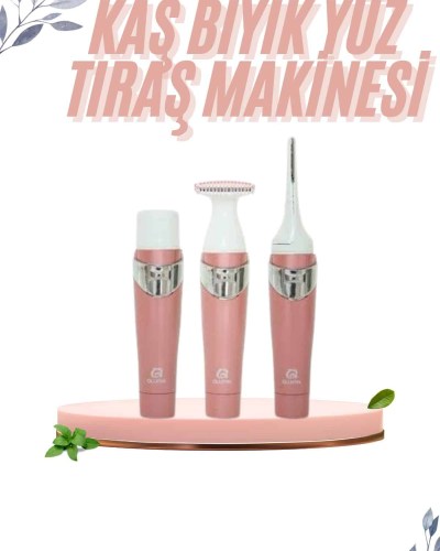 3 İn 1 Epilasyon Aleti Hassas Ciltlere Özel Uzun Ömürlü Kaş Yüz Burun