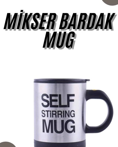 Karıştırıcı Özellikli Mikser Kupa Bardak Kompakt Taşınabilir Mug