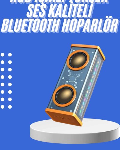Şeffaf Mecha Taşınabilir Bluetooth Hoparlör Kablosuz Yüksek Ses Kaliteli