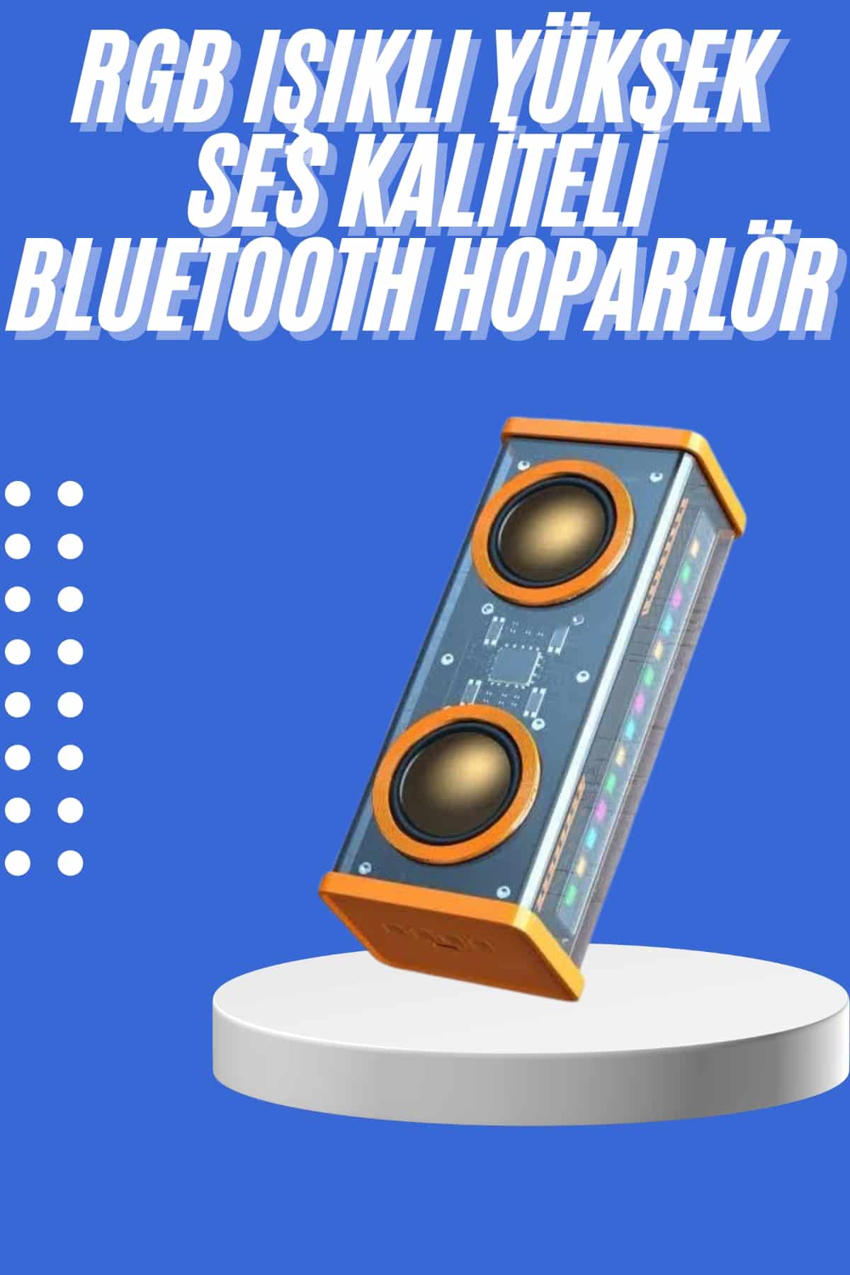 Şeffaf Mecha Taşınabilir Bluetooth Hoparlör Kablosuz Yüksek Ses Kaliteli