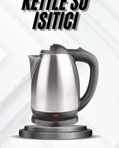 Kettle Su Isıtıcı C F Priz Uyumlu 220 - 240 V Paslanmaz Çelik Kablolu