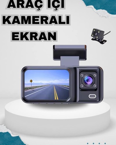 Ön ve Arka Kameralı 2 İnç 1080P Full HD DVR Araç İçi Ekran