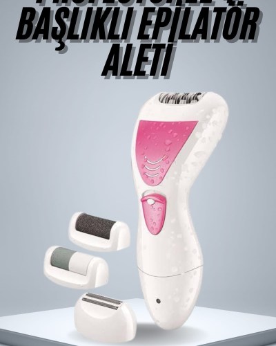 Epilatör Cihazı Epilasyon Aleti Çoklu Başlık Seçeneği Ayak Törpüsü