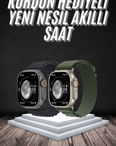 Yeni Nesil Akıllı Kol Saati Nabız Ölçer GPS Uyumlu 49 MM Kasa