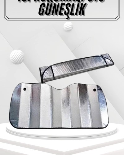 Güneşlik Koruyucu Perde Metalize Oto Araç Araba Güneşliği Ön Cam Güneşliği