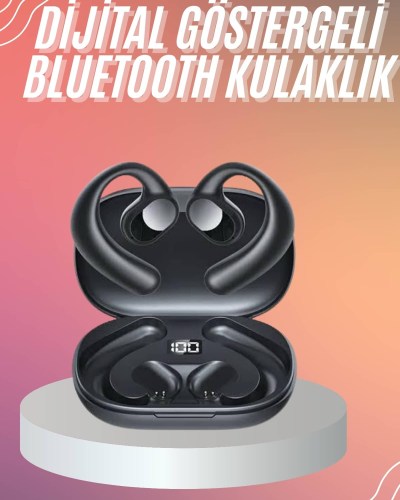 Bluetooth Kulaklık Küpeli Uzun Pil Ömrü Yüksek Ses Kaliteli Dijital Göstergeli