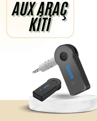 Bluetooth Araç Kiti Aux Çıkışlı  Telefon Müzik Alıcı Tüm Cihazlara Uyumlu