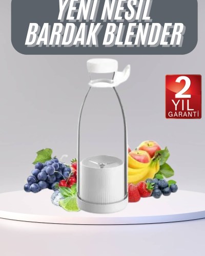 u Geçirmez Kablosuz Şarjlı Dayanıklı Taşınabilir Mini Blender