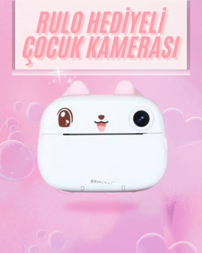 Çocuklar İçin Özel Fotoğraf Makinesi Farklı Desen Seçenekli 3 Adet Rulo