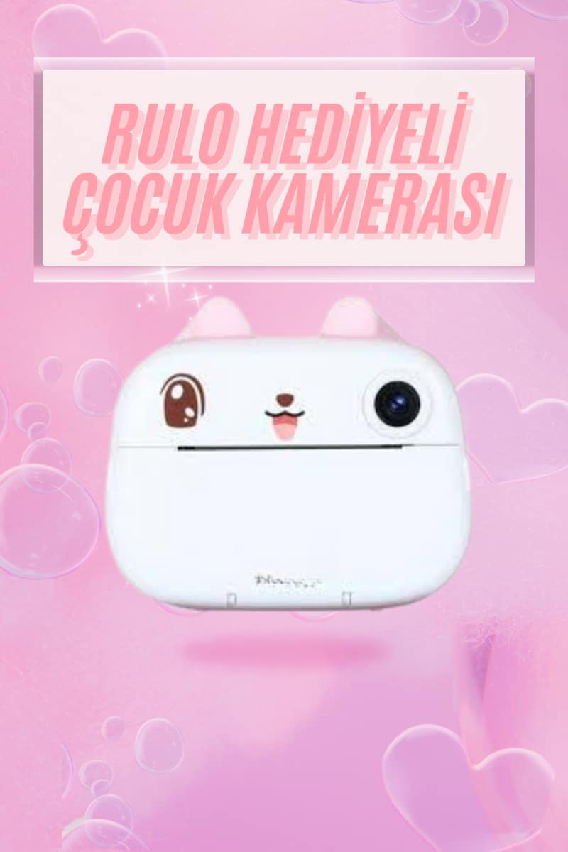 Çocuklar İçin Özel Fotoğraf Makinesi Farklı Desen Seçenekli 3 Adet Rulo