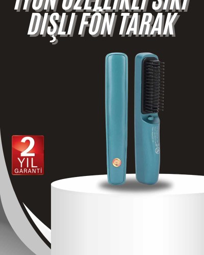 Sıkı Dişli Fön Tarak İyon Özelliği Saç Düzleştirici Tarak