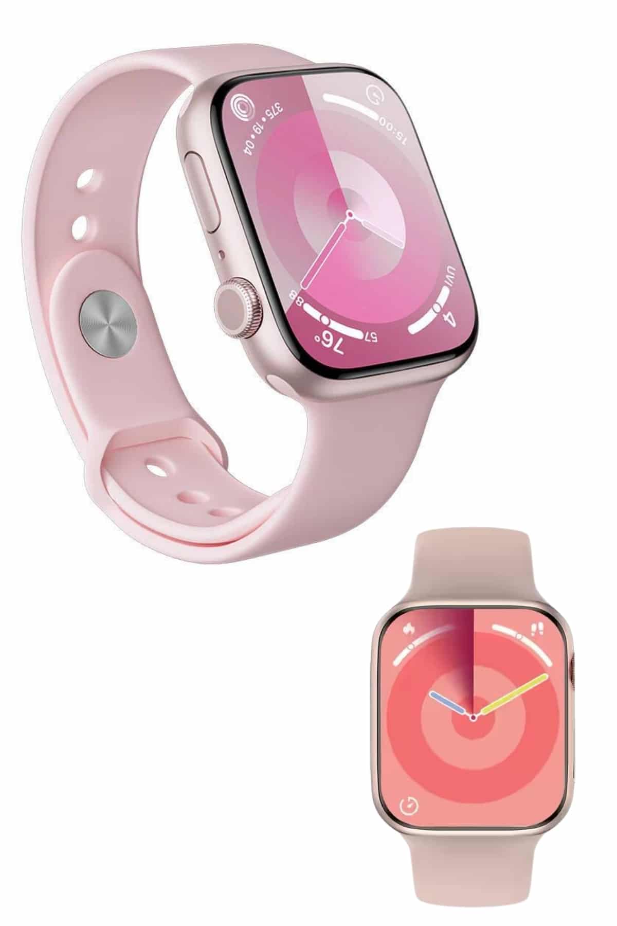 Kadınlara Özel Yeni Nesil Pembe Amoled Ekran Ultra Akıllı Saat 49MM - Görsel 4