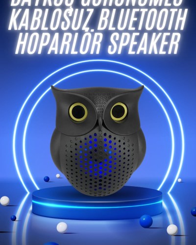 Müzik Çalar Bluetooth Hoparlör Speaker 5.0 Kablosuz Baykuş Görünümlü