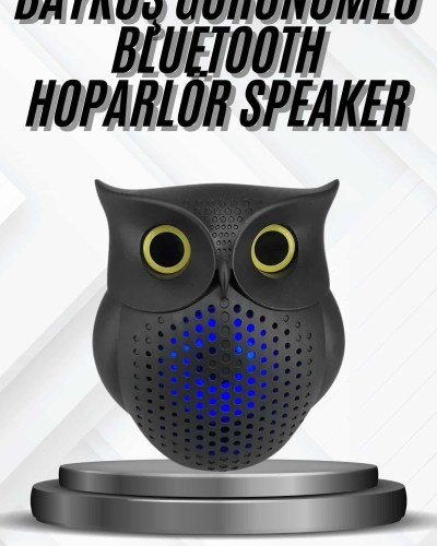 Bluetooth Hoparlör TWS Kablosuz RGB Işıklı Dekoratif Taşınabilir Baykuş