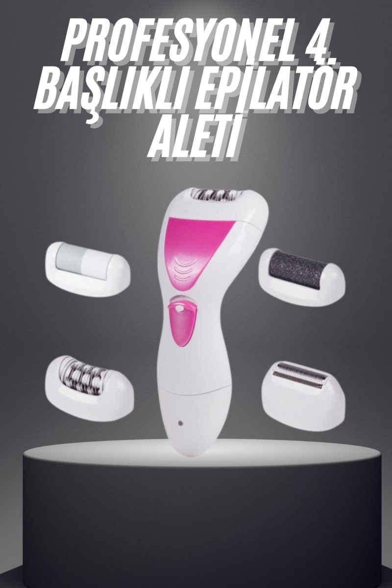 Şarjlı Epilasyon Cihazı Çok Başlıklı Ayak Bakımına Uygun Epilatör Aleti