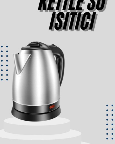 Kettle C F Tipi 220-240V Paslanmaz Çelik Elektrik Kablolu Otomatik Kapanma