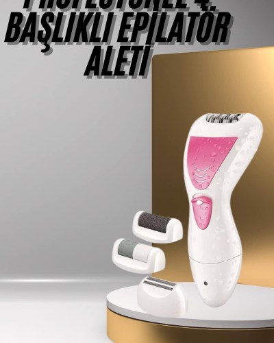 Ayak Törpü Başlıklı Epilatör Aleti 4 Başlıklı Taşınabilir Şarjlı Epilasyon Cihazı