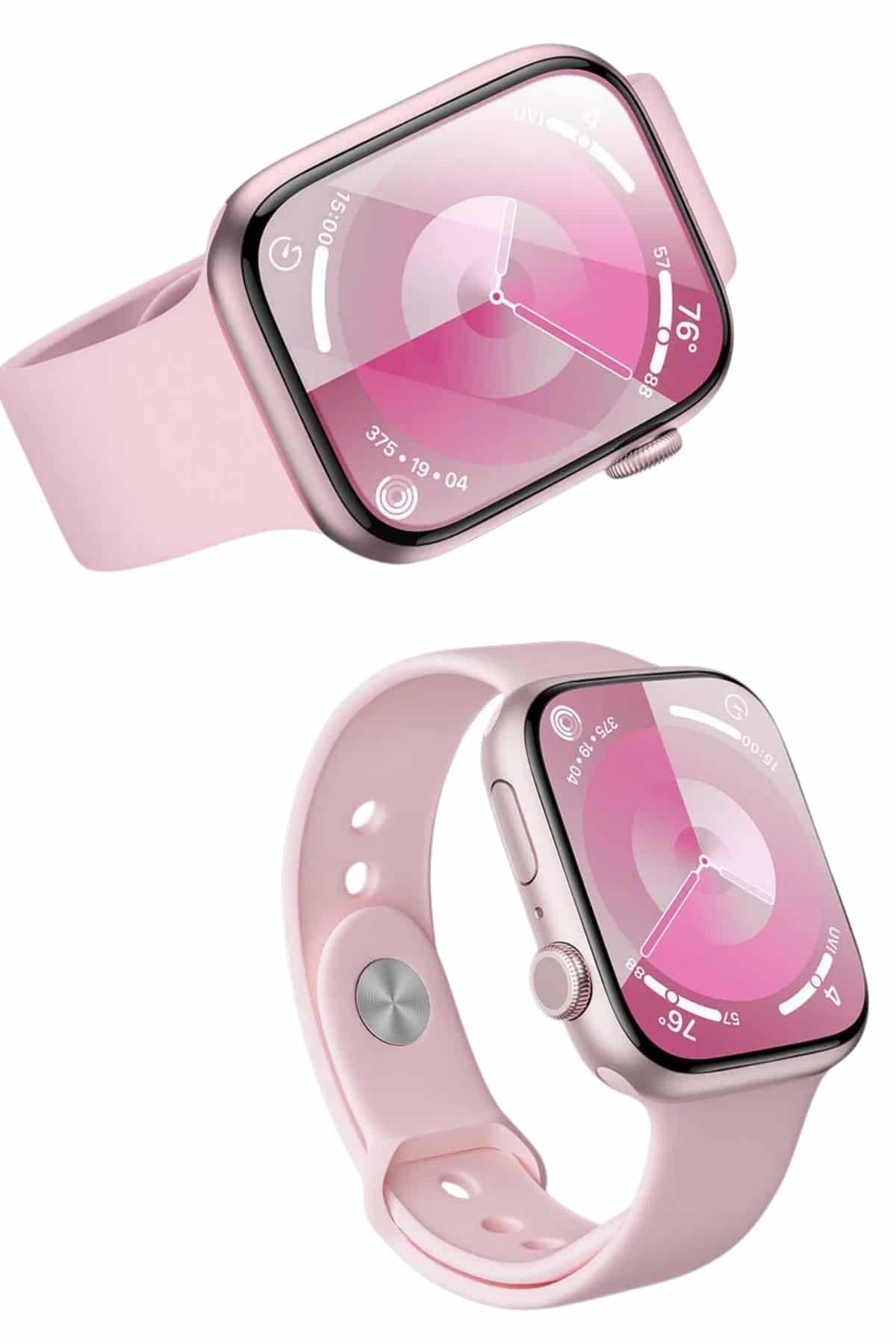 Pembe Akıllı Saat 49mm iOS & Android Uyumlu Arama Özellikli - Görsel 4
