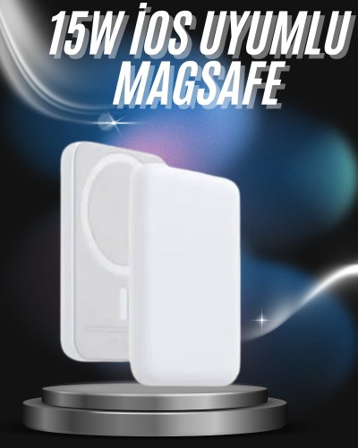 Kablosuz Magsafe Hızlı Şarj 5.000 mah Kablosuz Şarj Cihazı