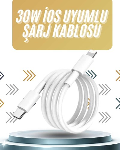 IOS Tüm Serilerle Uyumlu 30W Hızlı Şarj Aleti 11 12 13 14/Pro Max Mini Plus