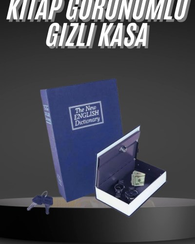 Kilitli Gizli Kasa Sözlük Kumbara Kitap Sözlük Görünümlü 18cm