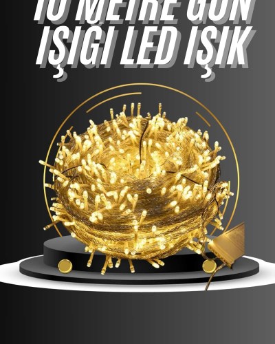Dış Mekan Led Aydınlatma 10 Metre Gün Işığı Led Işık Pilli