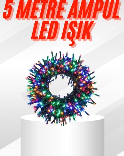 Karışık Renk Pilli Led Işık Çok Fonksiyonlu Enerji Tasarruflu 5 Metre