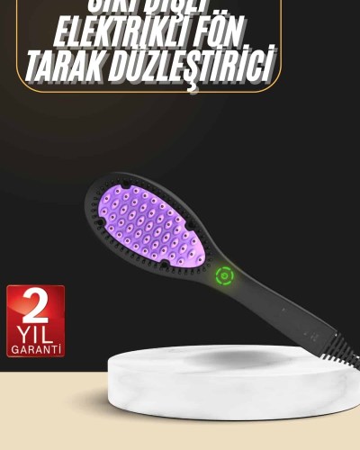 Yıpranma Karşıtı Saç Düzleştirici Tarak Fön Tarak 5 Kademeli